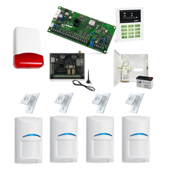 ZESTAW ALARMOWY SATEL CA-5 KPL LED-S 4x BOSCH UCHWYT UNI GPRS-A TI700